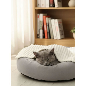 Плед для собак, кошек и животных велсофт PVL "Bio-Line" 059215 молочный