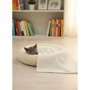 Плед для собак, кошек и животных велсофт PVL "Bio-Line" 059215 молочный