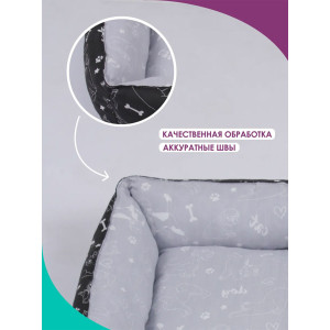 Лежанка для кошек и собак бязь LDZ "Bio-Line" 059214 черный