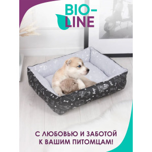 Лежанка для кошек и собак бязь LDZ "Bio-Line" 059214 черный