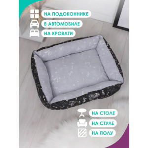 Лежанка для кошек и собак бязь LDZ "Bio-Line" 059214 черный