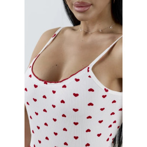 Пижама женская "Молли-3" 1406-5 полиэстер с лайкрой (р-ры: 42-52) сердца