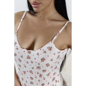 Пижама женская "Молли" 1406-2 кашкорсе (р-ры: 42-52) молочный