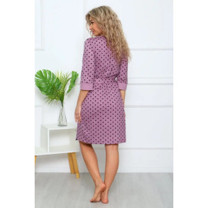 Пеньюар двойка женский "Аделина" кулирка (р-ры: 44-56) лиловый