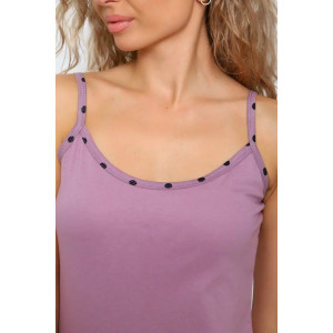 Пеньюар двойка женский "Аделина" кулирка (р-ры: 44-56) лиловый