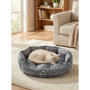 Лежанка для кошек и собак бязь LDZB "Bio-Line" 059213 темно-серый