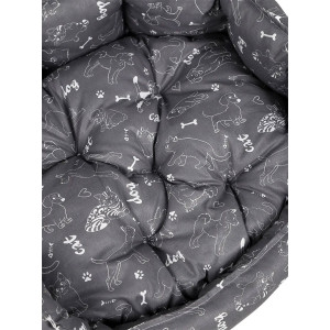 Лежанка для кошек и собак бязь LDZB "Bio-Line" 059213 темно-серый