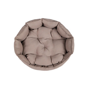 Лежанка для кошек и собак рогожка+оксфорд LDZR "Bio-Line" 059203 коричневый