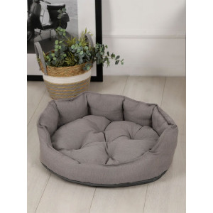 Лежанка для кошек и собак рогожка+оксфорд LDZR "Bio-Line" 059203 серый