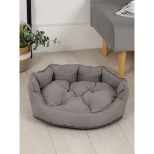 Лежанка для кошек и собак рогожка+оксфорд LDZR "Bio-Line" 059203 серый