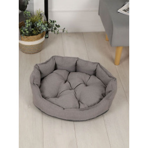 Лежанка для кошек и собак рогожка+оксфорд LDZR "Bio-Line" 059203 серый