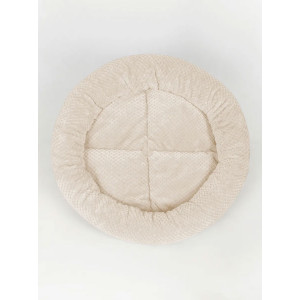 Лежанка для кошек и собак круглая велсофт LDZkr "Bio-Line" 059200 бежевый