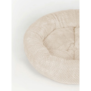 Лежанка для кошек и собак круглая велсофт LDZkr "Bio-Line" 059200 бежевый