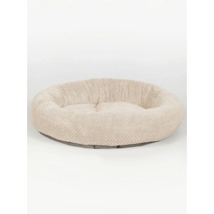 Лежанка для кошек и собак круглая велсофт LDZkr "Bio-Line" 059200 бежевый