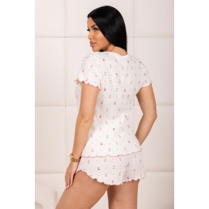 Пижама женская 2181/2 кашкорсе (р-ры: 44-54) молочный