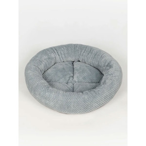 Лежанка для кошек и собак круглая велсофт LDZkr "Bio-Line" 059200 серый Лежанка для кошек и собак круглая велсофт LDZkr "Bio-Line" 059200 серый