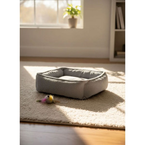 Лежанка для кошек и собак велсофт LDZF "Bio-Line" 059193 серый Лежанка для кошек и собак велсофт LDZF "Bio-Line" 059193 серый