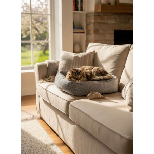 Лежанка для кошек и собак велсофт LDZF "Bio-Line" 059193 серый Лежанка для кошек и собак велсофт LDZF "Bio-Line" 059193 серый