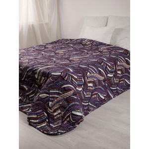 Покрывало стеганое двухстороннее поплин "Серебряный рассвет" розовый