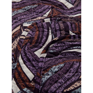 Покрывало стеганое двухстороннее поплин "Серебряный рассвет" розовый