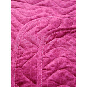 Покрывало стеганое двухстороннее бязь "Кармен" фуксия комп.