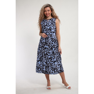 Сарафан женский "Яна" М463 кулирка (р-ры: 46-60) голубой