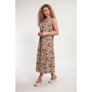 Сарафан женский "Яна" М463 кулирка (р-ры: 46-60) песочный