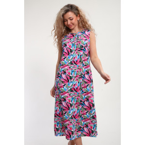 Сарафан женский "Яна" М463 кулирка (р-ры: 46-60) малиновый