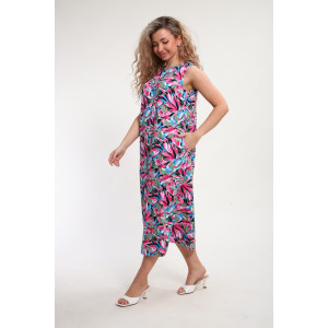 Сарафан женский "Яна" М463 кулирка (р-ры: 46-60) малиновый