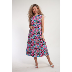 Сарафан женский "Яна" М463 кулирка (р-ры: 46-60) малиновый