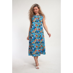 Сарафан женский "Яна" М463 кулирка (р-ры: 46-60) синий