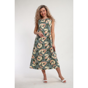 Сарафан женский "Яна" М463 кулирка (р-ры: 46-60) светлый хаки