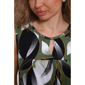 Сарафан женский "Яна" М463 кулирка (р-ры: 46-60) хаки