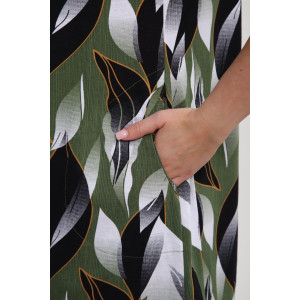 Сарафан женский "Яна" М463 кулирка (р-ры: 46-60) хаки