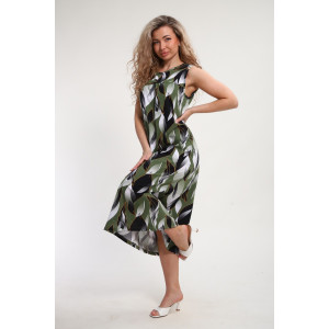 Сарафан женский "Яна" М463 кулирка (р-ры: 46-60) хаки