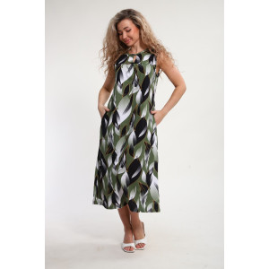 Сарафан женский "Яна" М463 кулирка (р-ры: 46-60) хаки