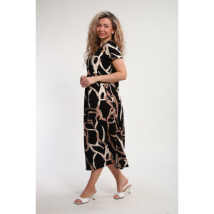 Платье женское "Ванесса" М462 кулирка (р-ры: 48-58) черный