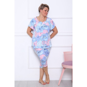 Пижама женская "Марта" кулирка (последний размер) нежность 52,54