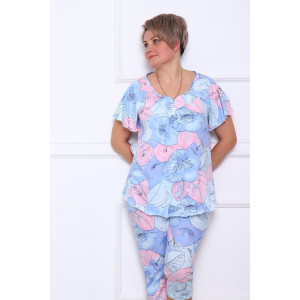 Пижама женская "Марта" кулирка (последний размер) нежность 52,54