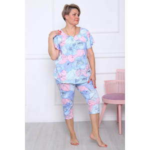 Пижама женская "Марта" кулирка (последний размер) нежность 52,54