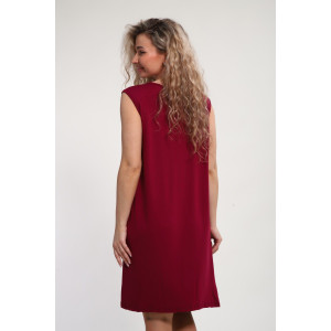 Сорочка женская "Елена" М465 вискоза (р-ры: 46-60) бордо