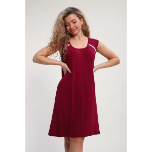 Сорочка женская "Елена" М465 вискоза (р-ры: 46-60) бордо