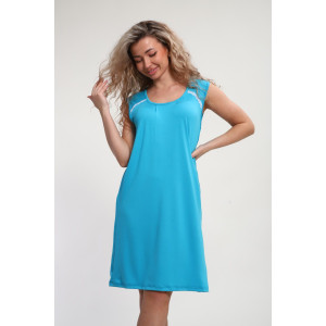 Сорочка женская "Елена" М465 вискоза (р-ры: 46-60) бирюза