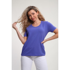 Футболка женская "Сима" М464 кулирка с лайкрой (р-ры: 46-60) фиолетовый