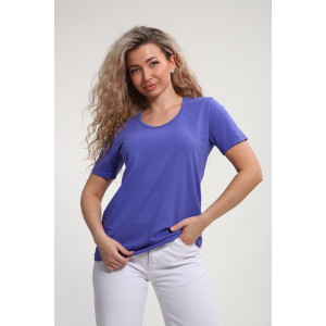 Футболка женская "Сима" М464 кулирка с лайкрой (р-ры: 46-60) фиолетовый