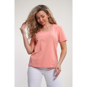 Футболка женская "Сима" М464 кулирка с лайкрой (р-ры: 46-60) пудра