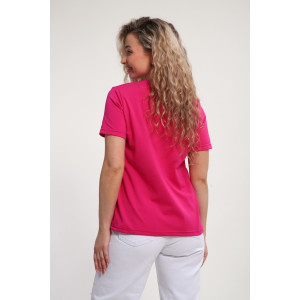 Футболка женская "Сима" М464 кулирка с лайкрой (р-ры: 46-60) малиновый