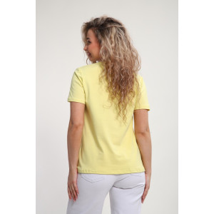 Футболка женская "Сима" М464 кулирка с лайкрой (р-ры: 46-60) желтый