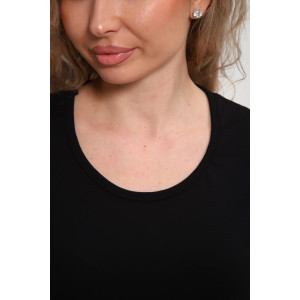 Футболка женская "Сима" М464 кулирка с лайкрой (р-ры: 46-60) черный