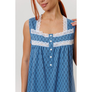 Сорочка женская №2273/1 кулирка (р-ры: 46-60) синий